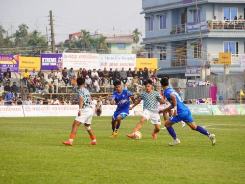 झापा गोल्डकपमा कठिन जित निकाल्दै झापा ११ सेमीफाइनलमा।